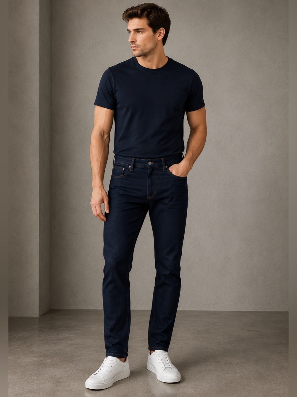 DKNY Jeans Bedford Slim Fit Dark Wash Denim - Size 38x30